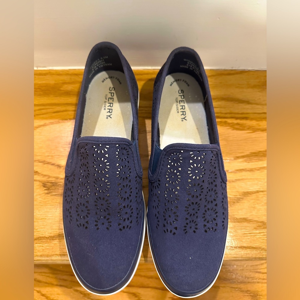 Sperry Top Sider Navy Slip-On Shoes